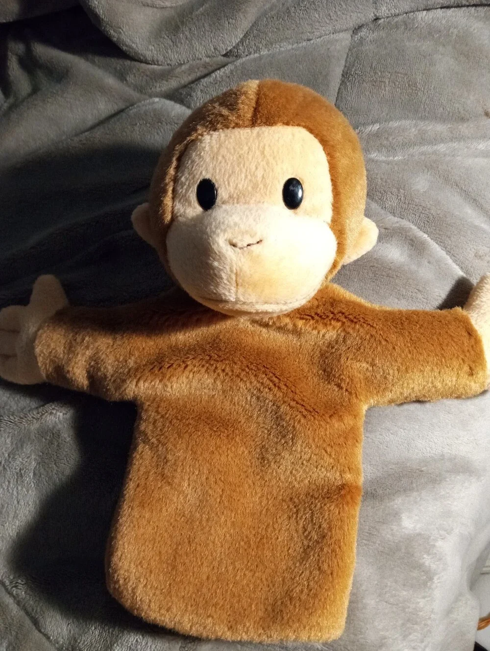 Applause Curious George Hand Puppet Plush Toy Brown Monkey